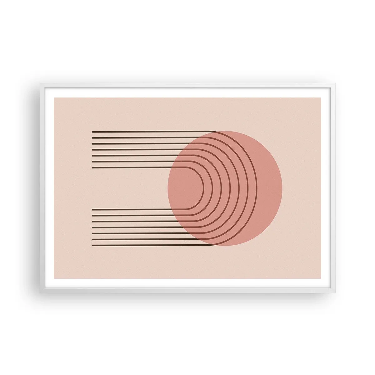 Poster in cornice bianca - Attrazione irresistibile - 100x70 cm