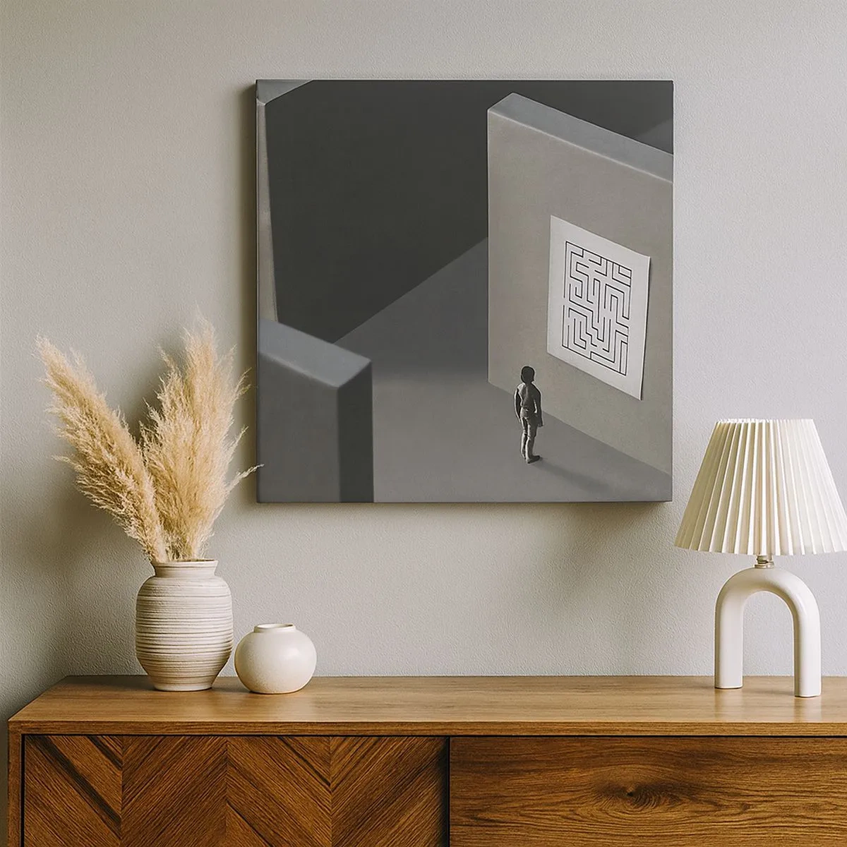 Quadro su tela - Stampe su Tela - Ma dove mi trovo? - 30x30 cm