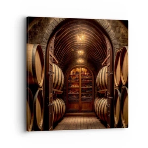 Quadro su tela - Stampe su Tela - L'atmosfera della cantina - 40x40 cm