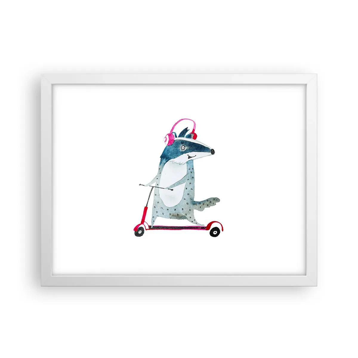 Poster in cornice bianca - Tassi di gioia - 40x30 cm