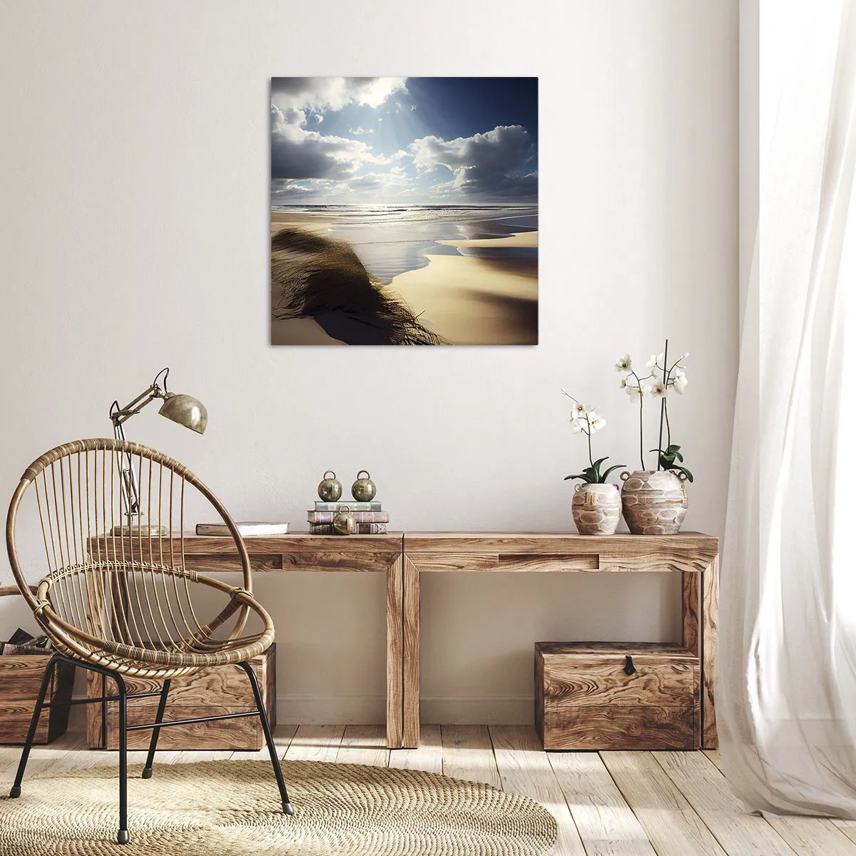 Quadro su tela - Stampe su Tela - Spiaggia incontaminata - 40x40 cm