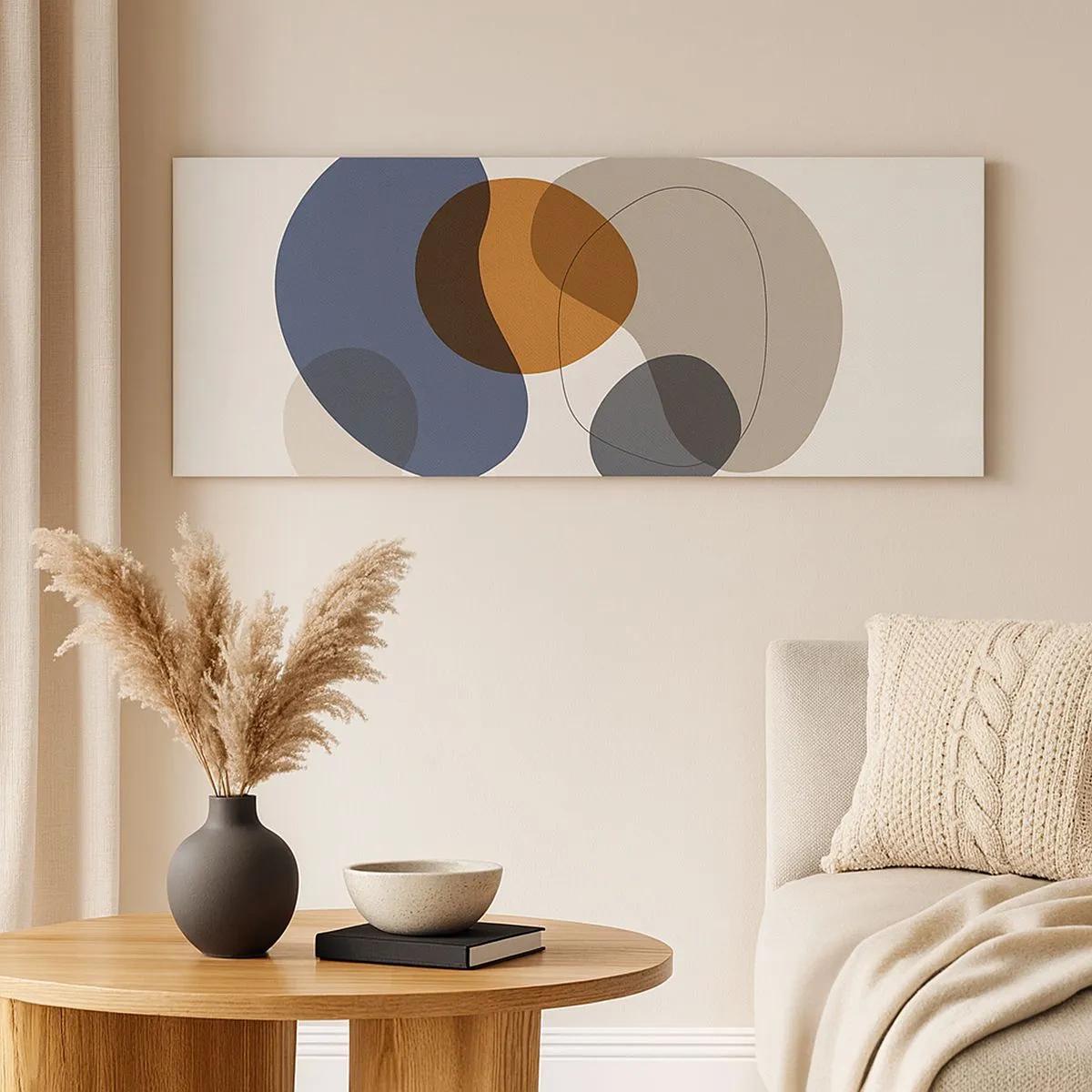 Quadro su tela - Stampe su Tela - Gocce di colore - 100x40 cm