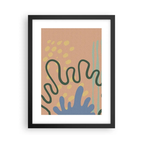 Poster in cornice nera - Astrazione: varietà della natura - 30x40 cm