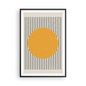 Poster in cornice nera - La forza della semplicità - 61x91 cm