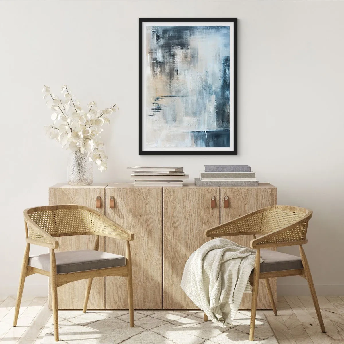 Poster in cornice nera - Coperti dal blu - 61x91 cm