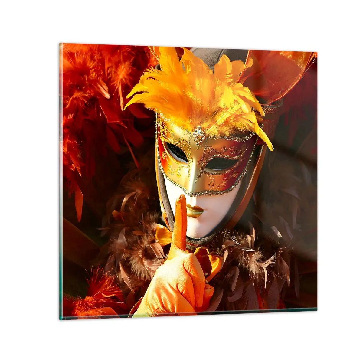 Quadro su vetro - Il mistero è parte del gioco - 60x60 cm
