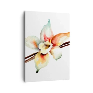 Quadro su tela - Stampe su Tela - Illustrazione floreale ad acquerello in colori pastello - 50x70cm - Dolcezza versata con la vernice - Decorazione murale moderna per soggiorno e camera da letto ARTTOR