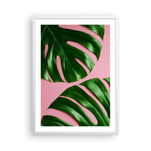 Poster in cornice bianca - Appuntamento in verde - 50x70 cm