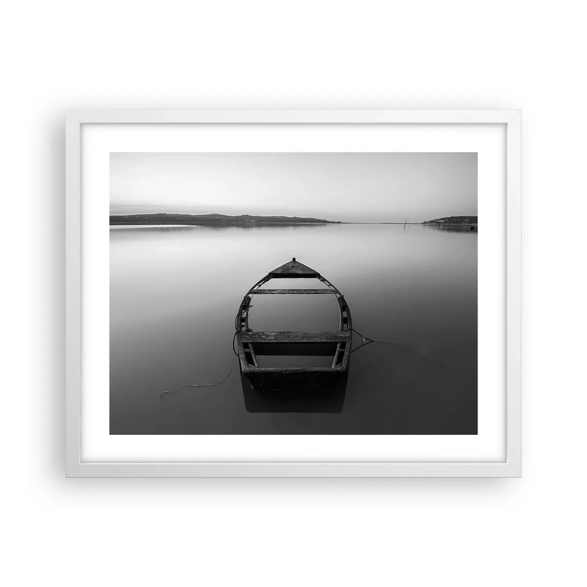 Poster in cornice bianca - Nostalgia e malinconia - 50x40 cm