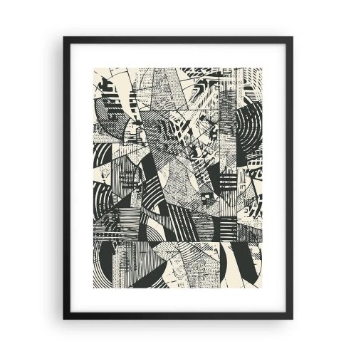 Poster in cornice nera - Dinamica della contemporaneità - 40x50 cm