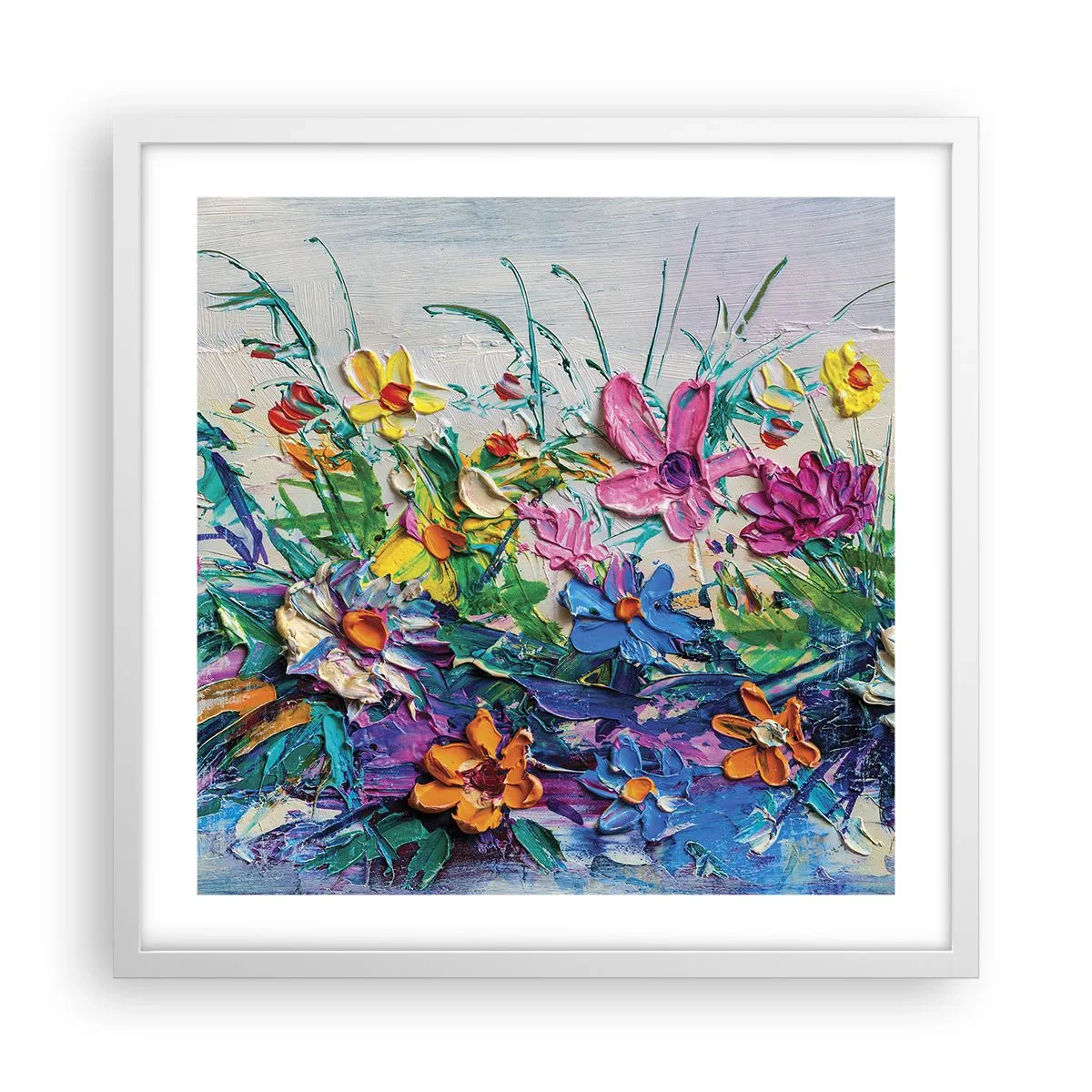 Poster in cornice bianca - Natura per niente morta - 50x50 cm