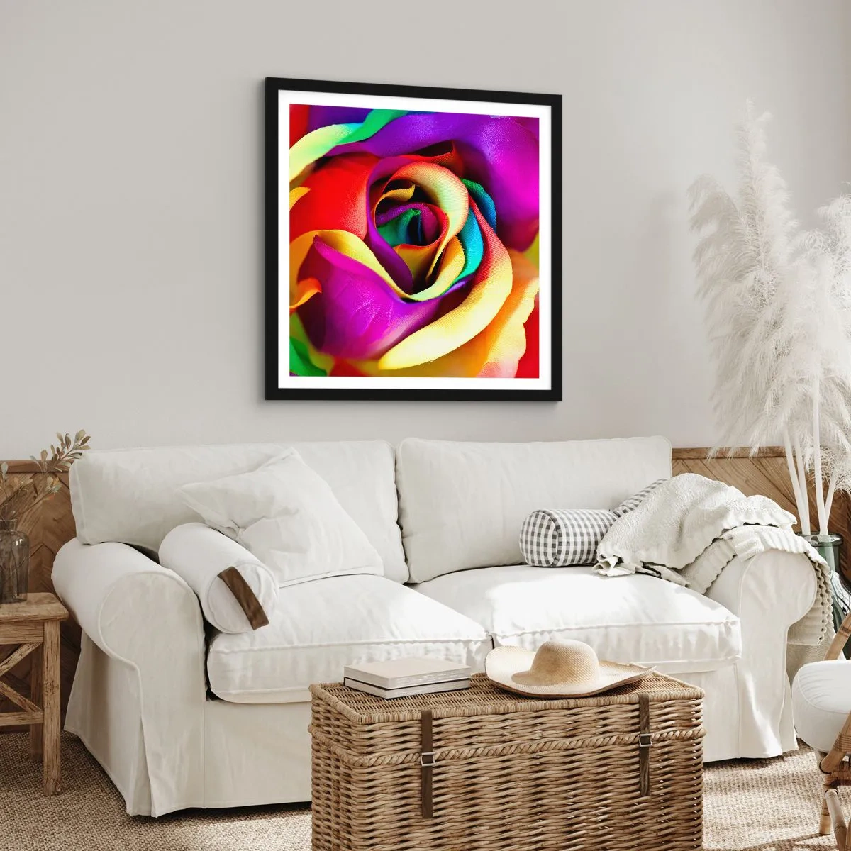 Poster in cornice nera - È impossibile - 50x50 cm