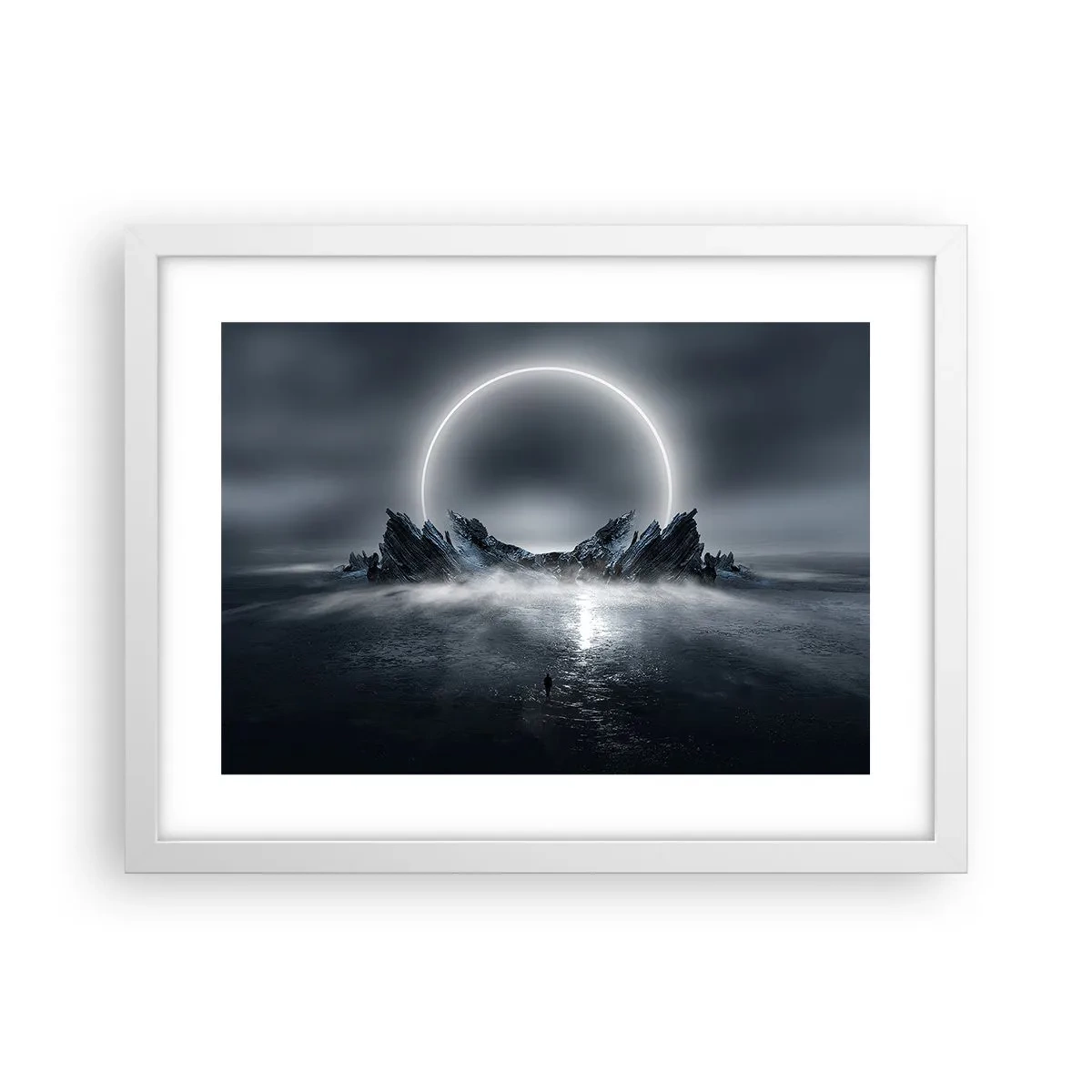 Poster in cornice bianca - La fine del racconto - 40x30 cm