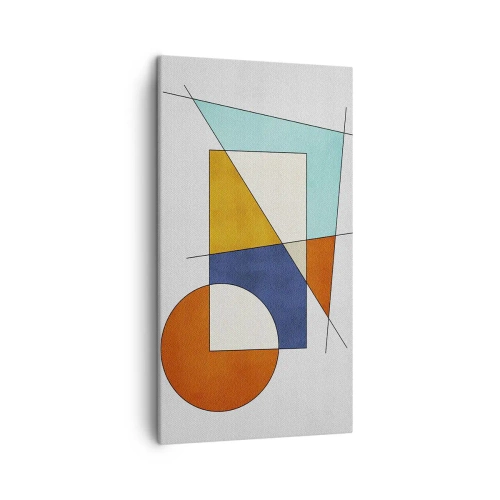 Quadro su tela - Stampe su Tela - Astrazione: gioco modernista - 45x80 cm