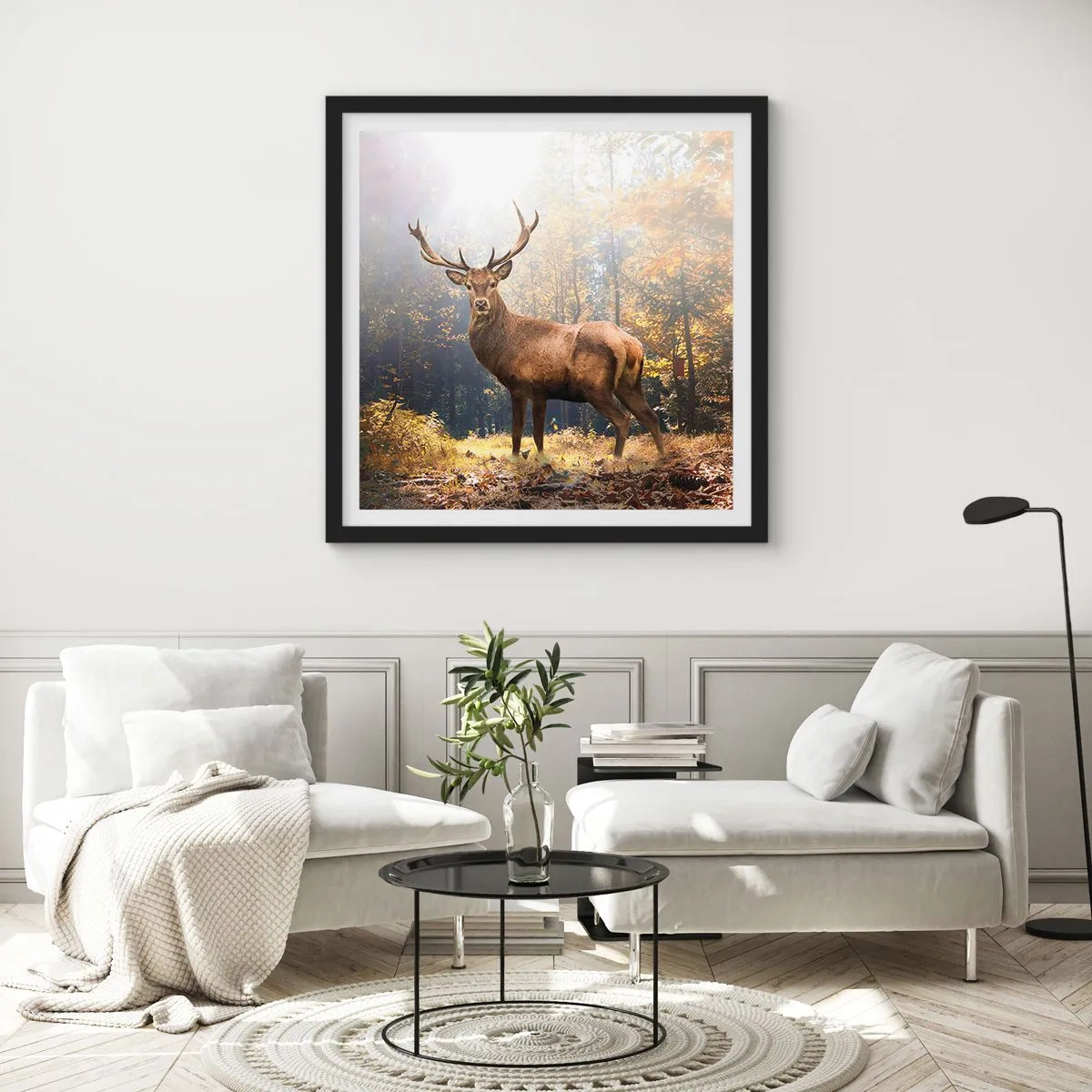 Poster in cornice nera - Nella piena maestà - 60x60 cm