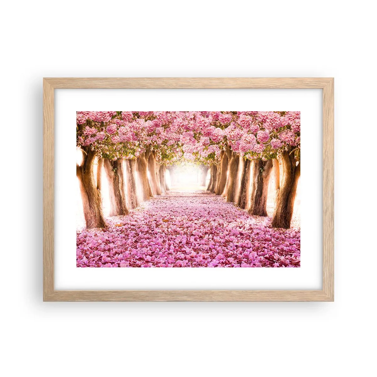 Poster in cornice rovere chiaro - La strada verso il paradiso - 40x30 cm