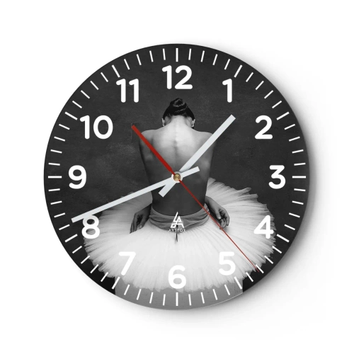 Orologio da parete - Orologio in Vetro - Fiorisce adesso - 40x40 cm