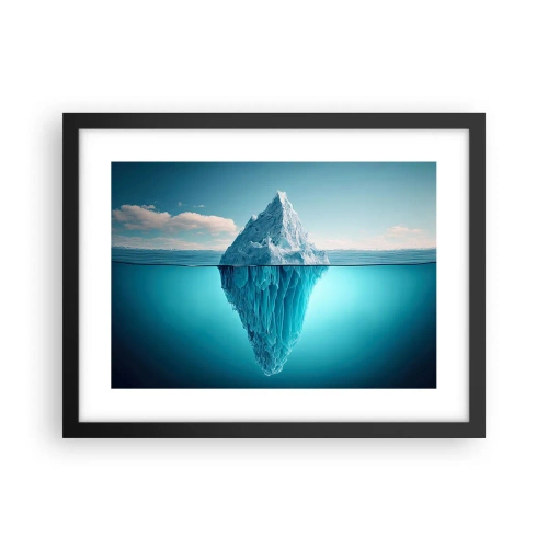 Poster in cornice nera - Il re del ghiaccio - 40x30 cm