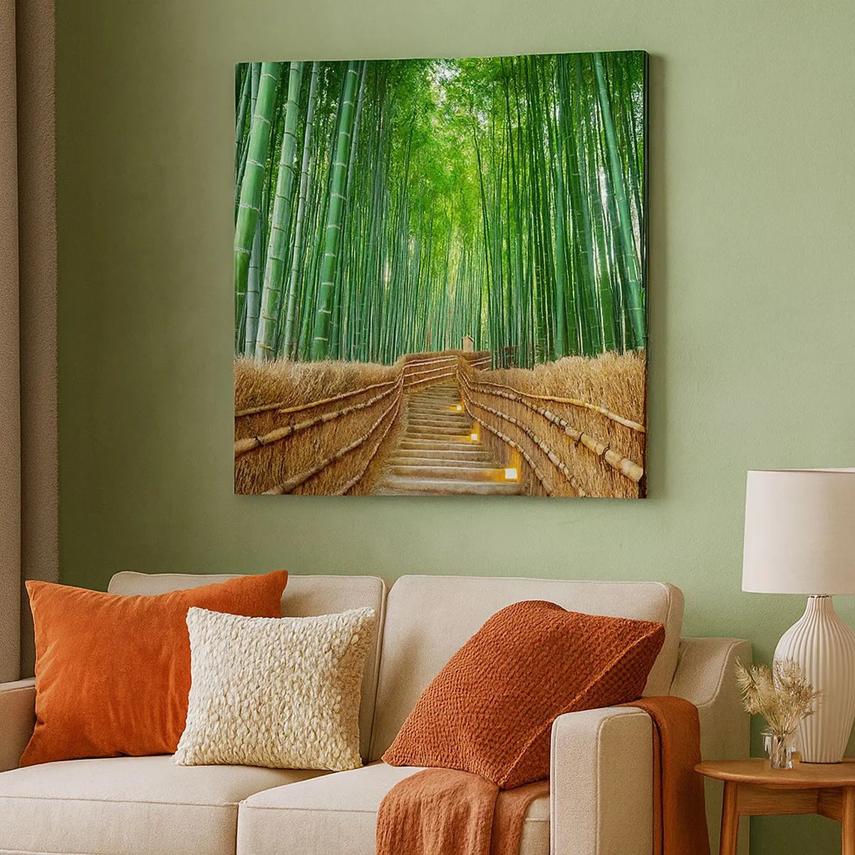 Quadro su tela - Stampe su Tela - Essenza della natura asiatica - 30x30 cm