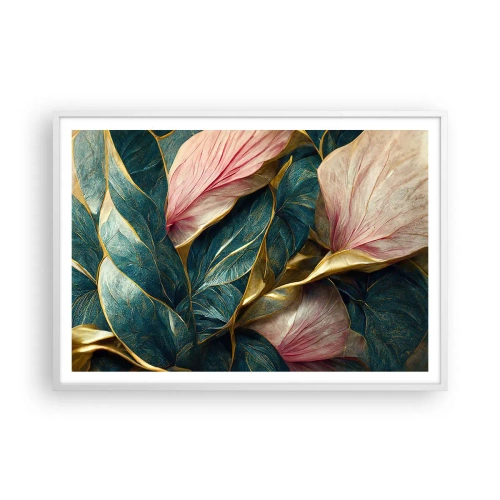 Poster in cornice bianca - Stile ed eleganza naturali - 100x70 cm