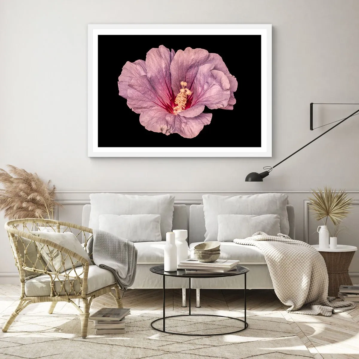 Poster in cornice bianca - Dritto al cuore - 40x30 cm