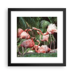 Poster in cornice nera - Pettegolezzi pomeridiani - 30x30 cm