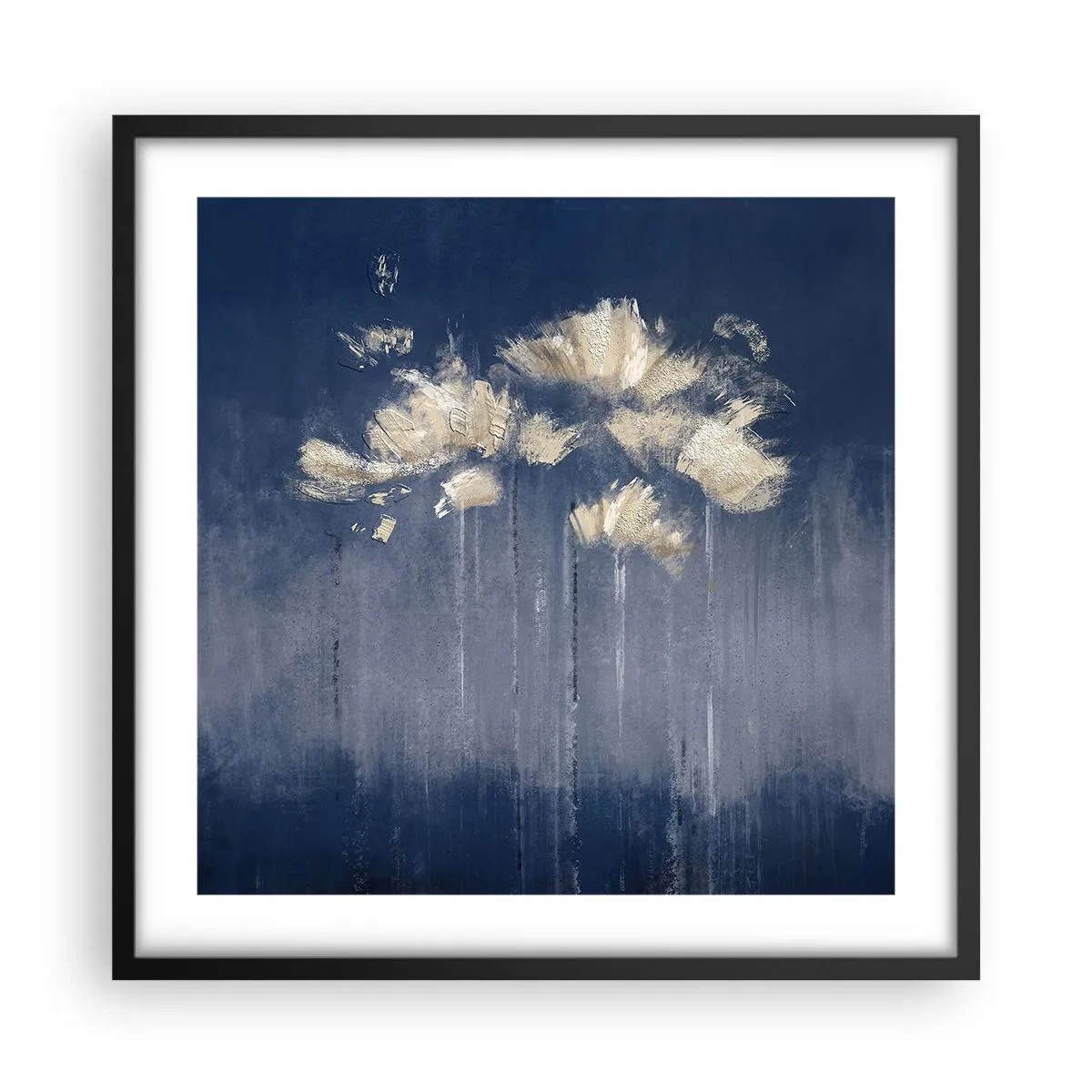 Poster in cornice nera - Come petali al vento - 50x50 cm