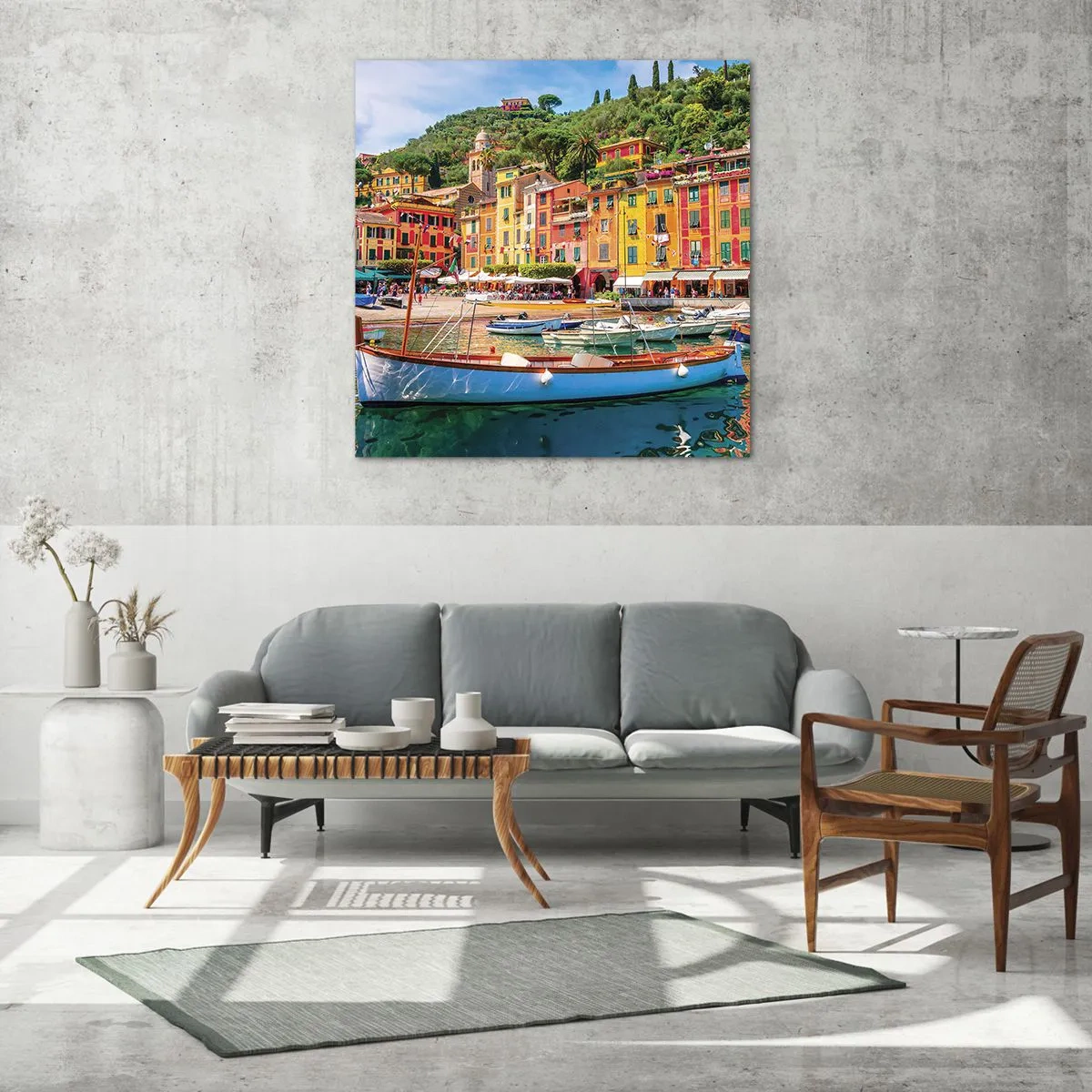 Quadro su vetro - Mattino italiano - 30x30 cm