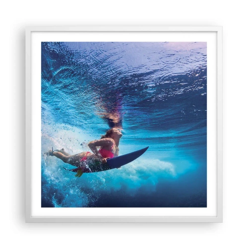 Poster in cornice bianca - La profondità della gioia - 60x60 cm