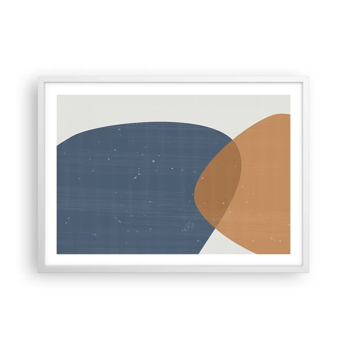 Poster in cornice bianca - Ovali e influenze - 70x50 cm