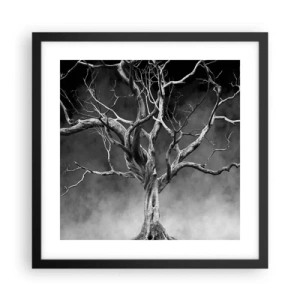 Poster in cornice nera - Primordiale e sacro - 40x40 cm