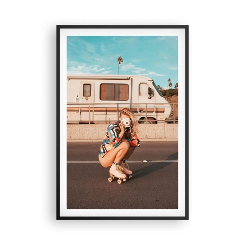 Poster in cornice nera - Sorridi per favore! - 61x91 cm