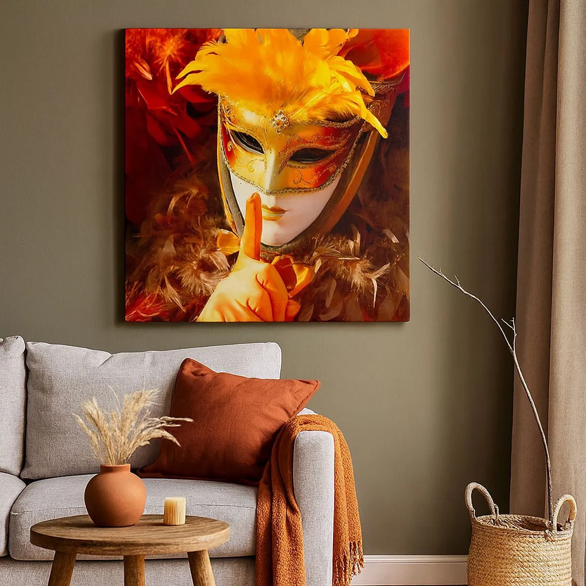 Quadro su tela - Stampe su Tela - Il mistero è parte del gioco - 30x30 cm