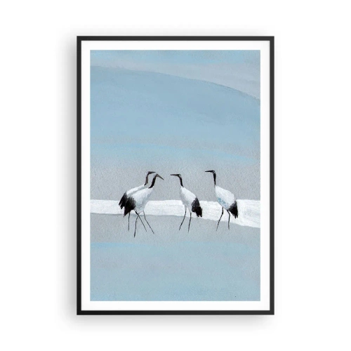 Poster in cornice nera - Dopo un giorno rovente - 70x100 cm