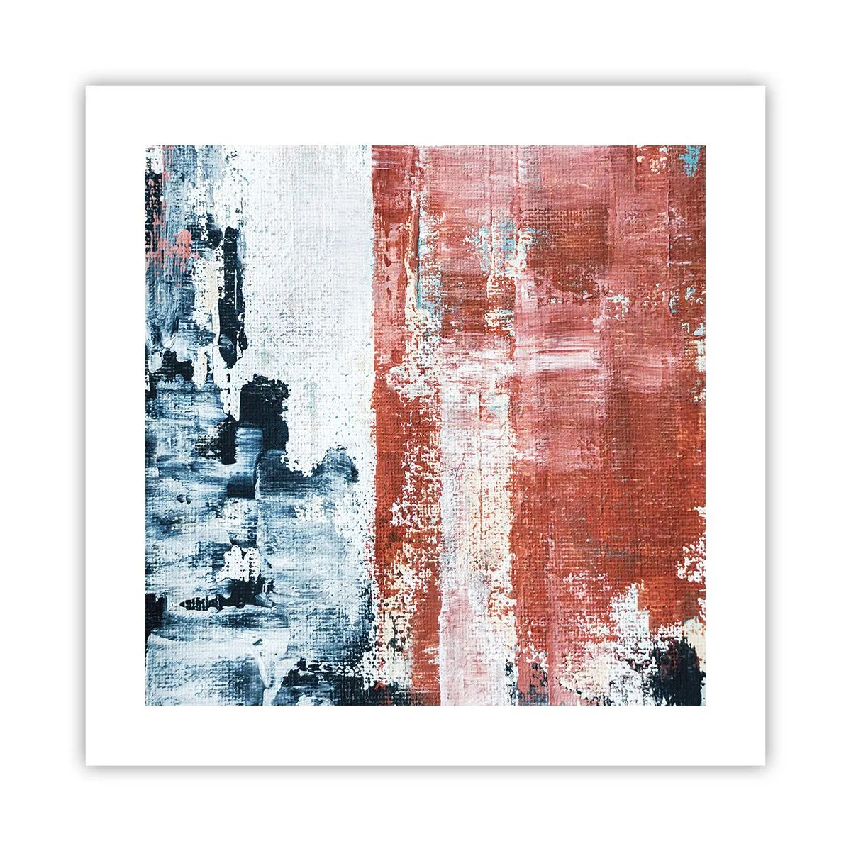 Poster - Astratto in due metà - 40x40 cm