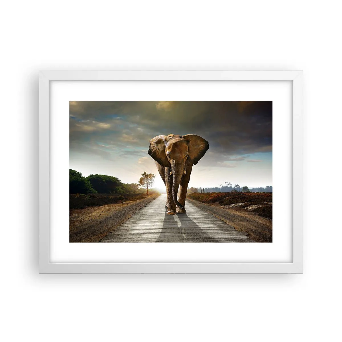 Poster in cornice bianca - E non nel negozio di cristalli - 40x30 cm