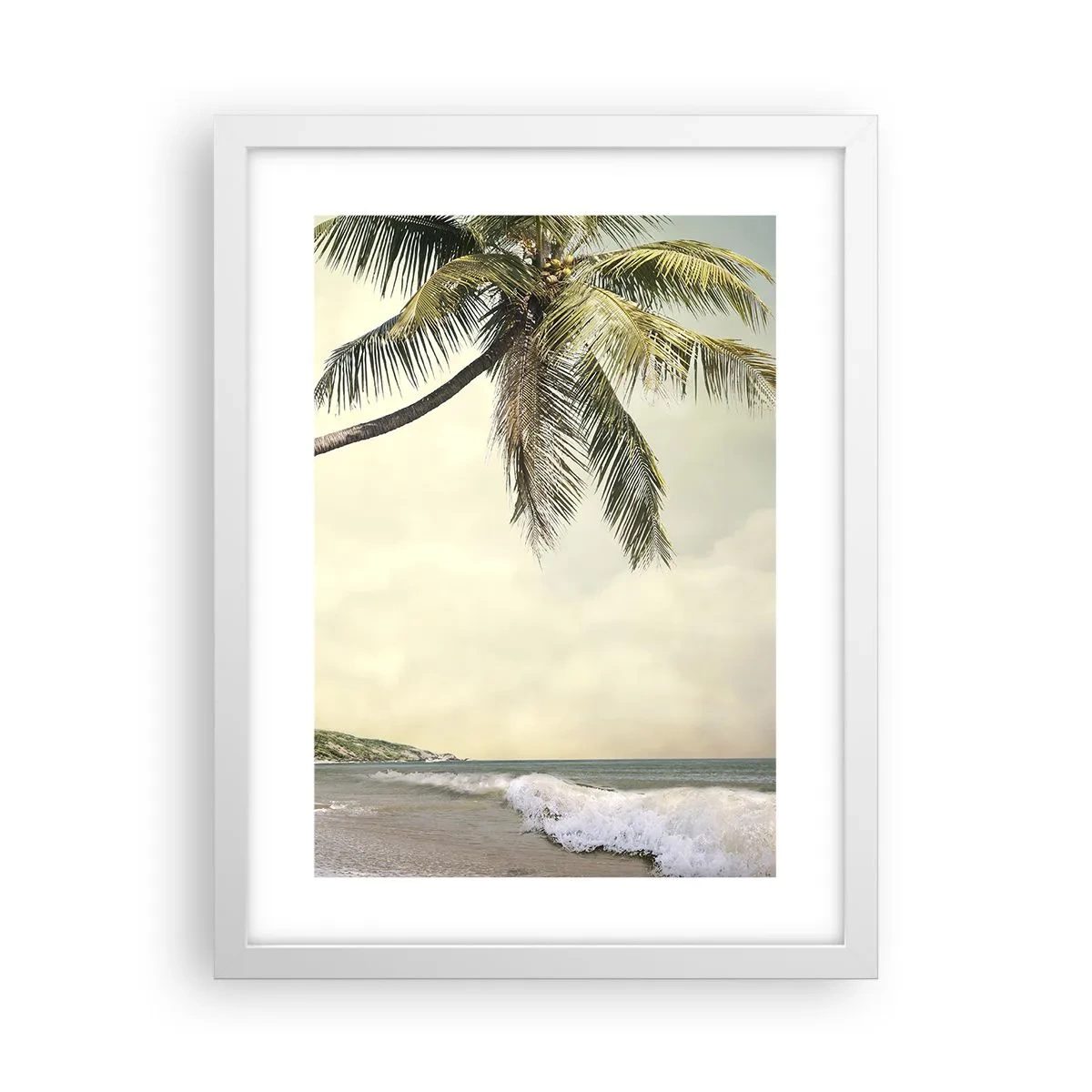 Poster in cornice bianca - Sogno tropicale - 30x40 cm