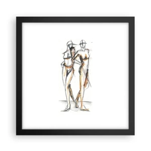 Poster in cornice nera - Studio di armonia - 30x30 cm