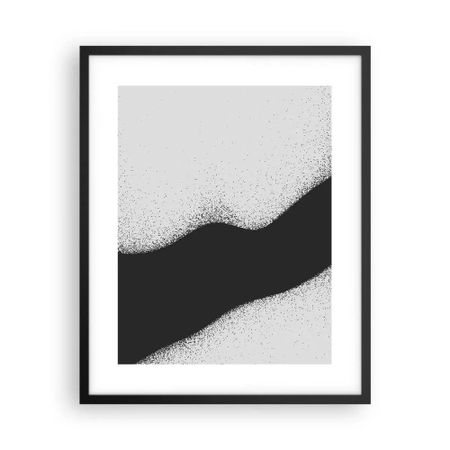 Poster in cornice nera - Equilibrio fluido - 40x50 cm