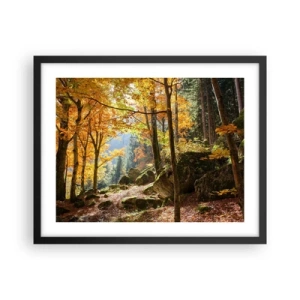 Poster in cornice nera - Il tempo del riposo - 50x40 cm