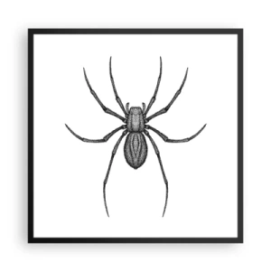 Poster in cornice nera - Precisione inquietante - 60x60 cm