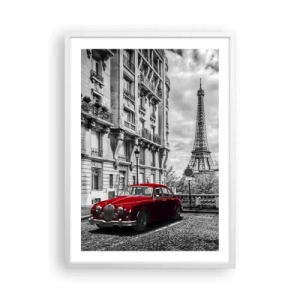 Poster in cornice bianca - Predatore in città - 50x70 cm