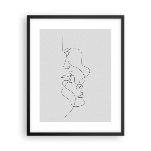 Poster in cornice nera - Il calore dei desideri malinconici - 40x50 cm