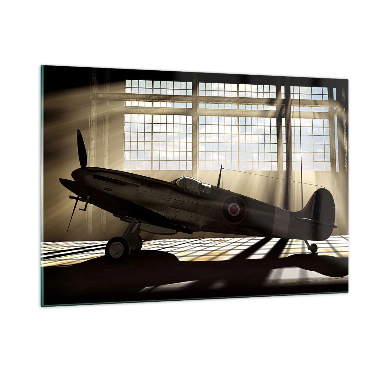 Quadro su vetro - Riposo del guerriero - 120x80cm - Il riposo del guerriero - Decorazione murale moderna per soggiorno e camera da letto ARTTOR