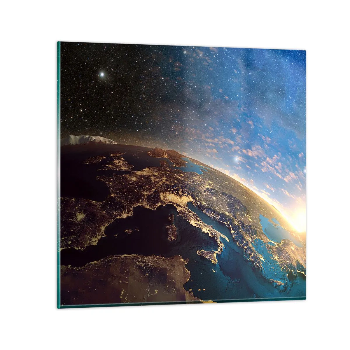 Quadro su vetro - Guardiamoci da lontano - 40x40 cm