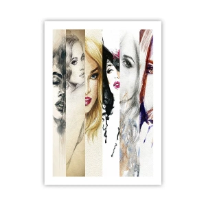 Poster - Ritratti di donne in vari stili artistici - 50x70cm - E sei sempre tu - Decorazione murale moderna per soggiorno e camera da letto ARTTOR
