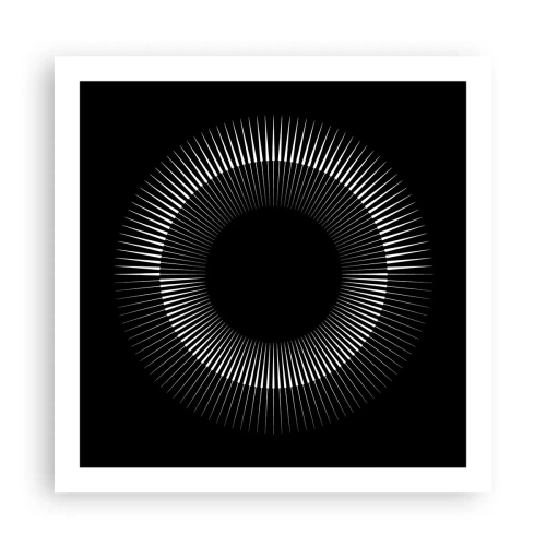 Poster - Sole nero - 60x60 cm