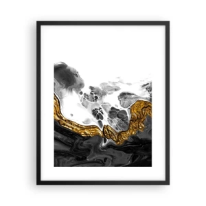 Poster in cornice nera - Composizione organica - 40x50 cm
