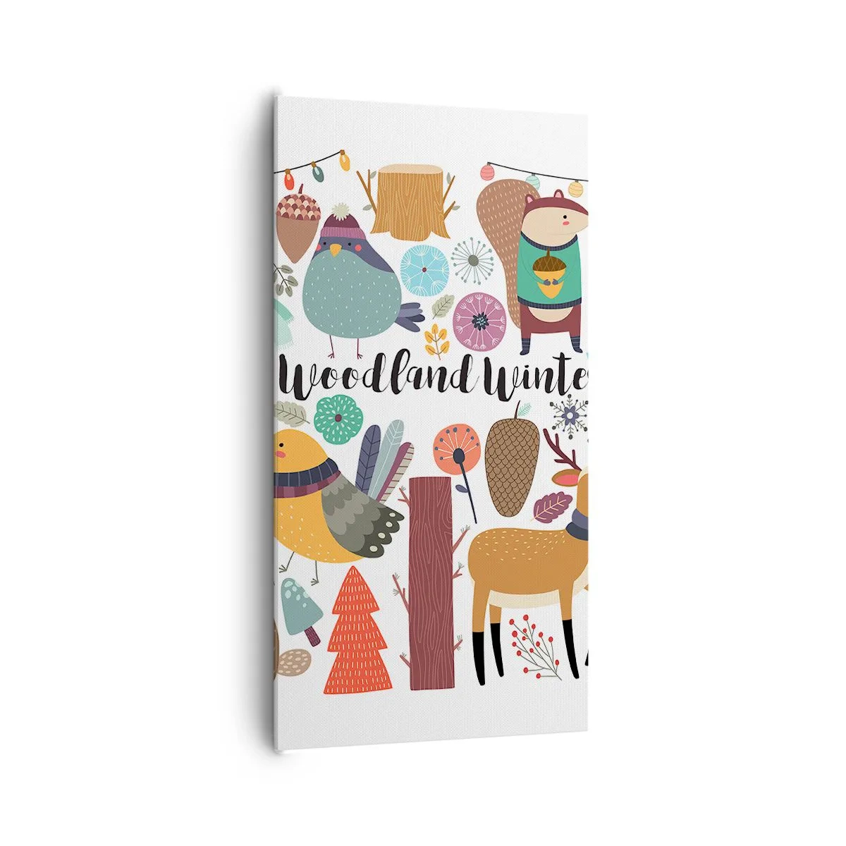 Quadro su tela - Stampe su Tela - Le feste incantate nel bosco - 65x120 cm