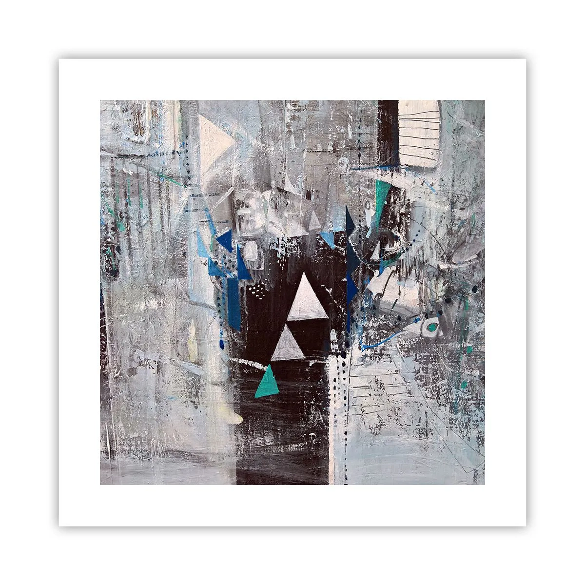 Poster - L'ordine superiore dei triangoli - 40x40 cm